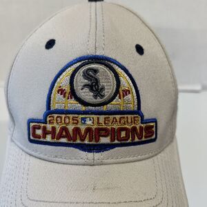 MLB Chicago White Sox 2005 League Champions Baseball Hat Beige Adjustable‎